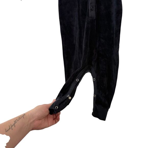 Kate Quinn Long Sleeve Sport Union Suit Velour One Piece Boys Black Size 6-12 M - Picture 4 of 7